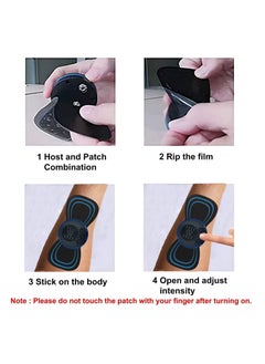 ELTRAZONE Body Massager,Neck Massage Machine Rechargeable Portable Wireless Mini Reusable Pain Relief EMS Massager with 8 Modes and 19 Levels for Shoulder,Arms,Legs  - Image 5