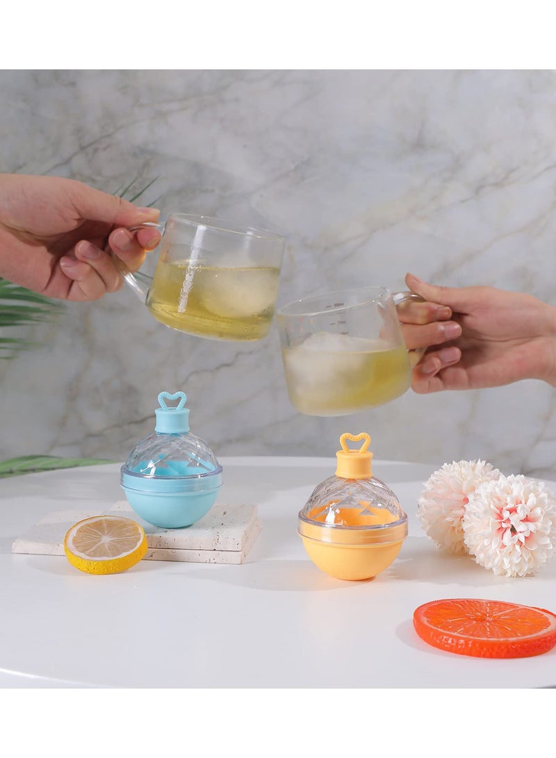 Premium 6-Pack Round Ice Ball Maker for Whiskey and Cocktails, 2.5 Inch Silicone Mold for Perfect Drinks with Family and Friends - Image 2