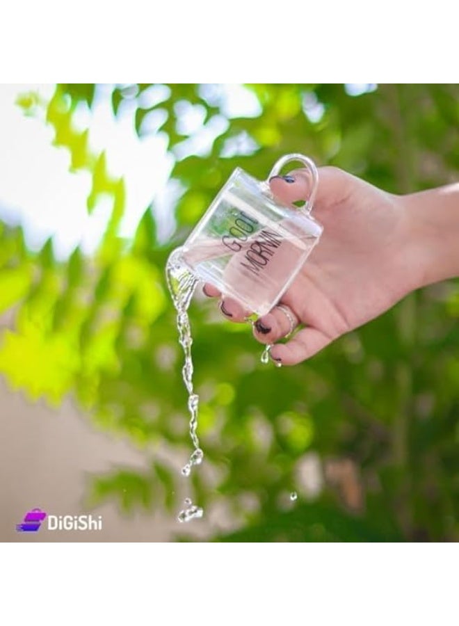 كوب زجاجي عصري صباح الخير 6 قطع - Image 3