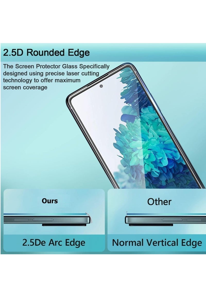 Raxoom 2 Pack 5D Clear Tempered Glass Screen Protector for Samsung Galaxy â€“ Ultra HD Display Protection, Edge-to-Edge Full Coverage, Scratch Resistant, Case Friendly, Bubble-Free Easy Installation for Samsung Phones A10S - Image 3