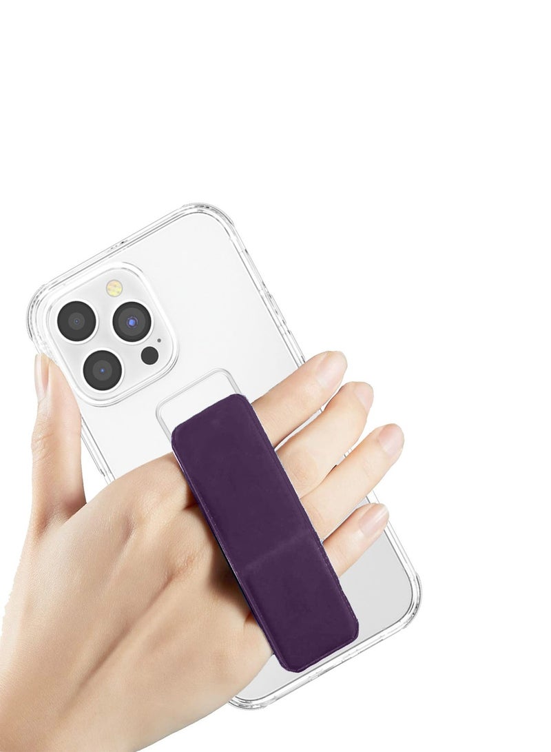 Wtech Apple iPhone 16 Pro Max 2024 TPU Hand Grip Air Pillow Case Cover - Clear/Eggplant Purple - Image 4