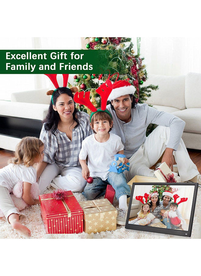 ANDOER - Andoer 15.6 Inch Digital Photo Frame Desktop Electronic Album 1920 * 1080 IPS Screen Supports Photo/ Video/ Music/ Clock/ Calendar Function with Backside Stand Remote Control - Image 1