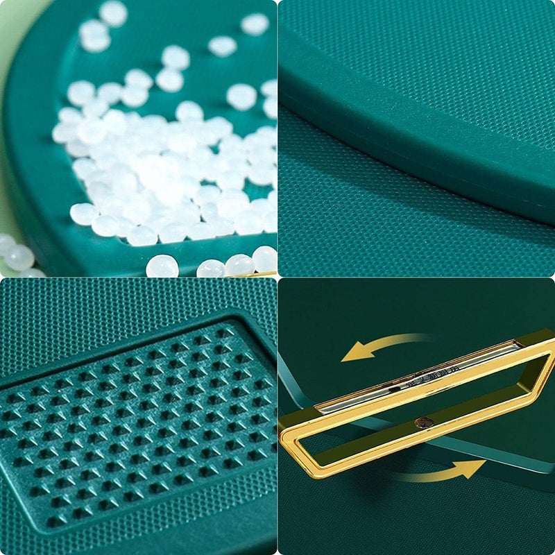 Plenteous Kitchen Plastic Cutting Board Set Extra Thick Flexible Cutting Mat for Cooking NonSlip Chopping Board with Colored Food Easy Grip Handles Dishwasher Safe 1pc Multi - Image 5