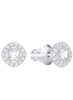 Chomel Angelic Square White Rhodium Plated Earrings for Women 5368146  - Image 1