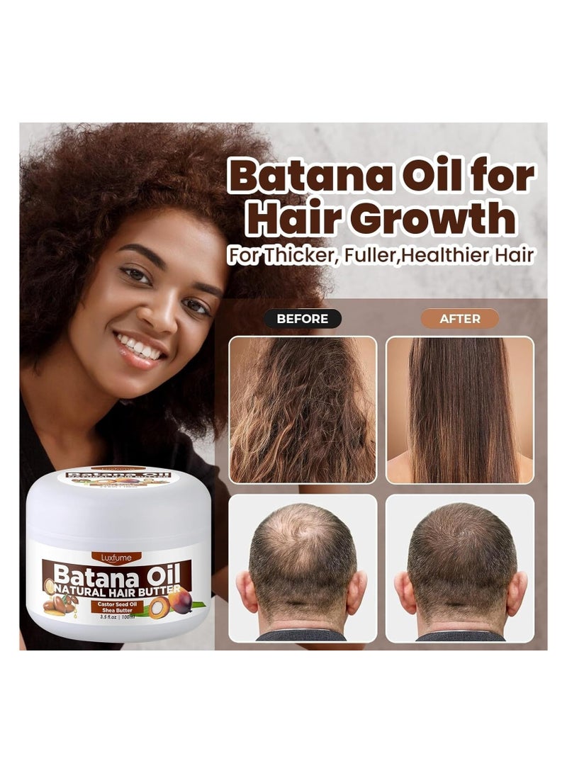 Luxfume  Natural Batana Oil Suitable for all hair types,Raw Batana Oil Enhance Hair Strength Prevent Hair Loss，Batana Oil For Hair Growth,100% Pure Batana Oil... - Image 5