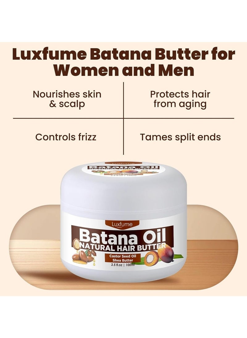 Luxfume  Natural Batana Oil Suitable for all hair types,Raw Batana Oil Enhance Hair Strength Prevent Hair Loss，Batana Oil For Hair Growth,100% Pure Batana Oil... - Image 3