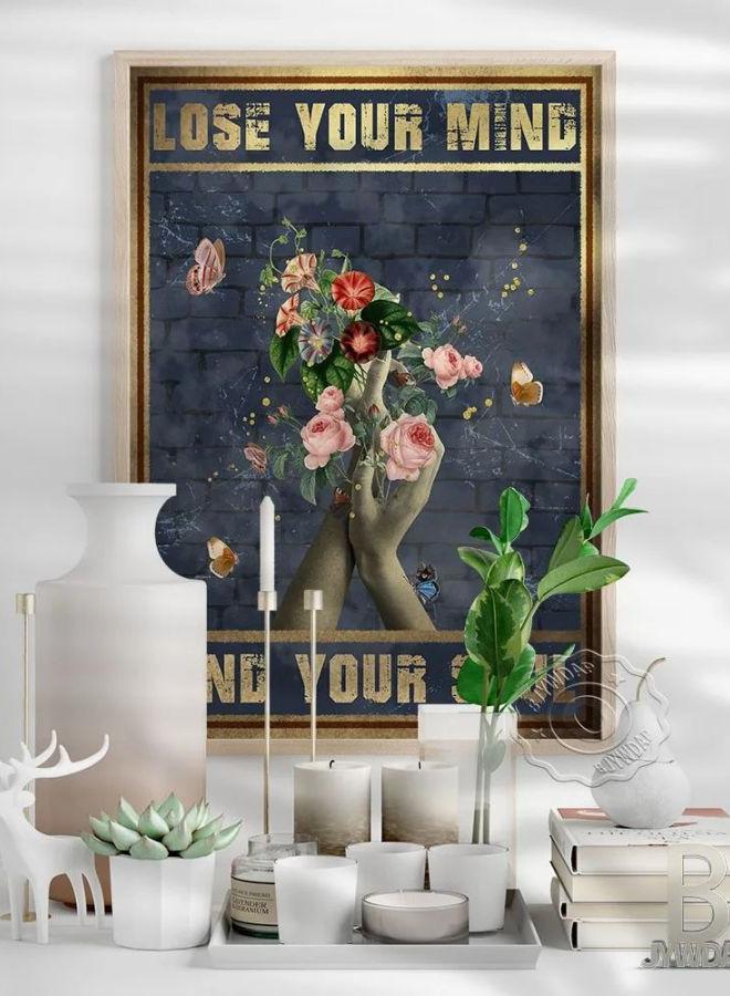 Yoga Lose Your Mind Find Your Soul Retro Canvas Painting Poster Nordic Style Meditation Wall Art Pictures Yoga Gym Home Decor - Image 1