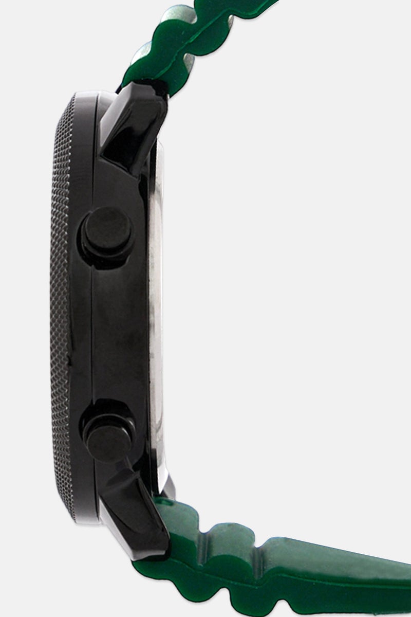 RBX Men P4396-24124134 Silicon Strap Digital LCD Display Watch 40 mm, Green - Image 4