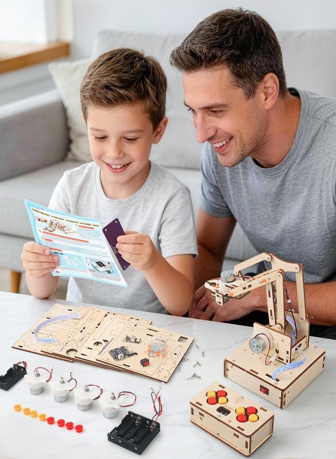 Poraxy Robot Arm Kits, Robotics for Kids Ages 8-12 14-16 STEM Toys, DIY Science Experiment Engineering Building Circuits Projects, Birthday Gifts for 9 10 11 13 14 15 16+ Year Old Boys Girls Teens Adults - Image 5