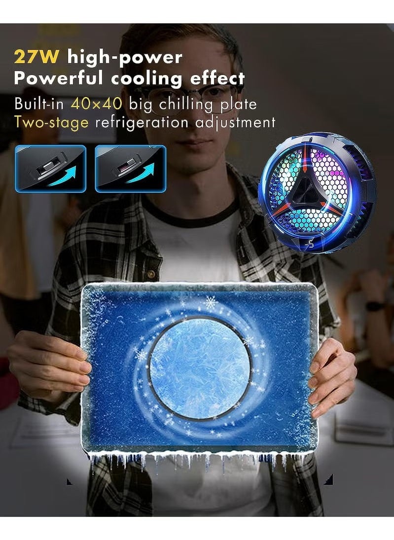 Beauenty - NEW ABS Flat Radiator ,CX05 3-Speeds, Adjustable Semiconductor Refrigeration Cooling Fan Radiator, for IPad IOS Android Tablet - Image 1