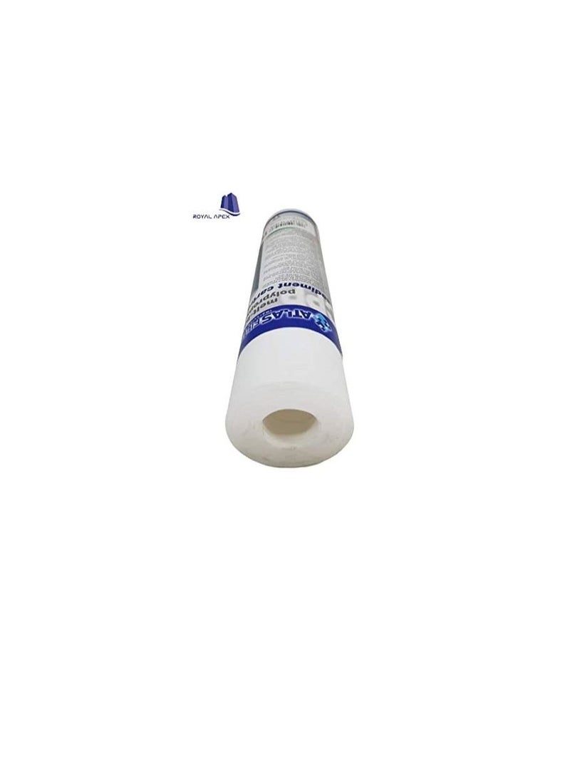 ATLAS Water Filter Cartridge 3 Stages Granular Activated Carbon | Melt-Blown Polypropylene Sediment Cartridge & MCR Cartridge Filter Replacement (SEDIMENT CARTRIDGE)
