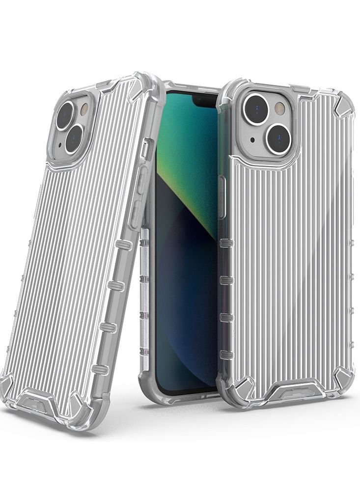 غطاء هاتف مضاد للسقوط بخطوط ملونة مناسب لآيفون