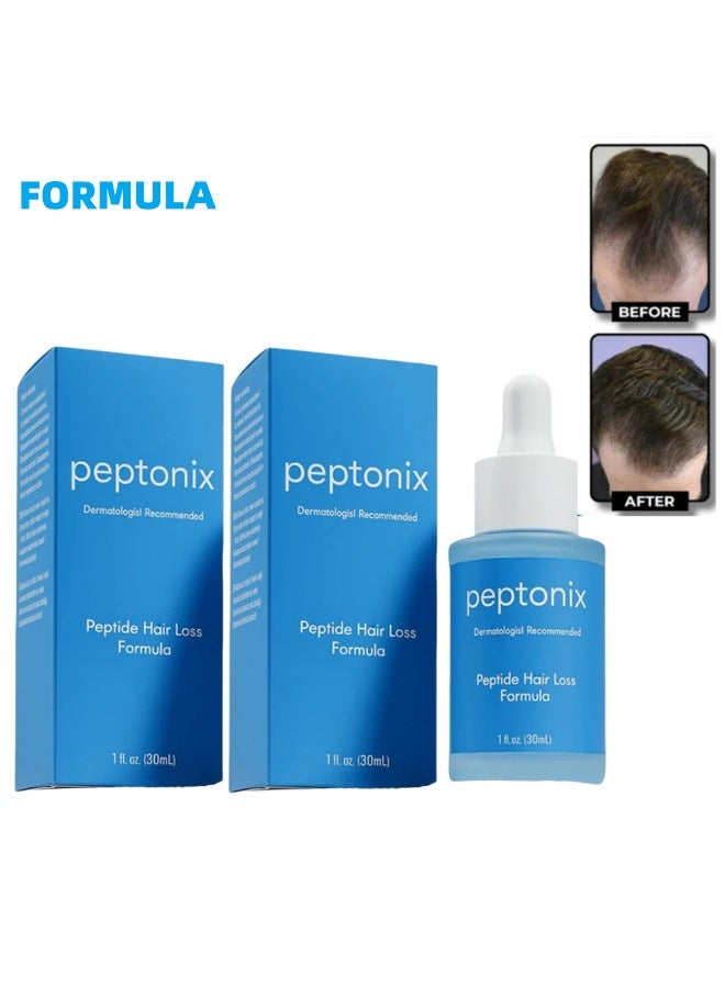 FORMULA 2-PACK FORMULA Hair Growth Serum for Hair Loss & Thinning | Scalp Massager Treatment w/Salicylic Acid, Menthol, Dexpanthenol | Non-Greasy, Lightweight | Exfoliate Dandruff - Image 1