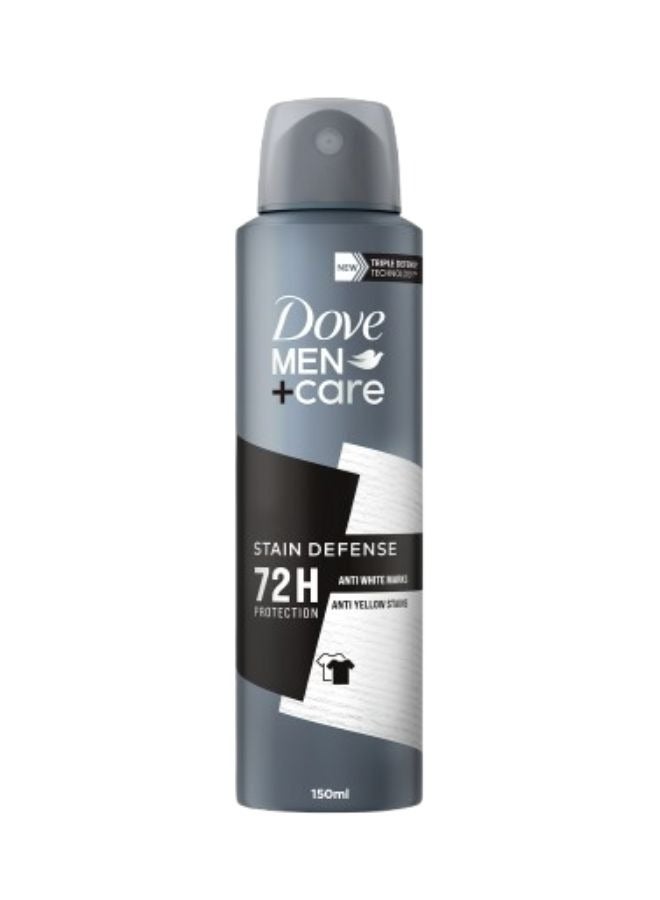 DOVE MEN Antiperspirant Deodorant Spray Stain Defense Clean Scent 150ml  - Image 1