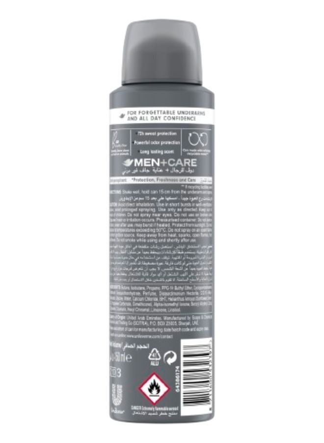 DOVE MEN Antiperspirant Deodorant Spray Stain Defense Clean Scent 150ml  - Image 2