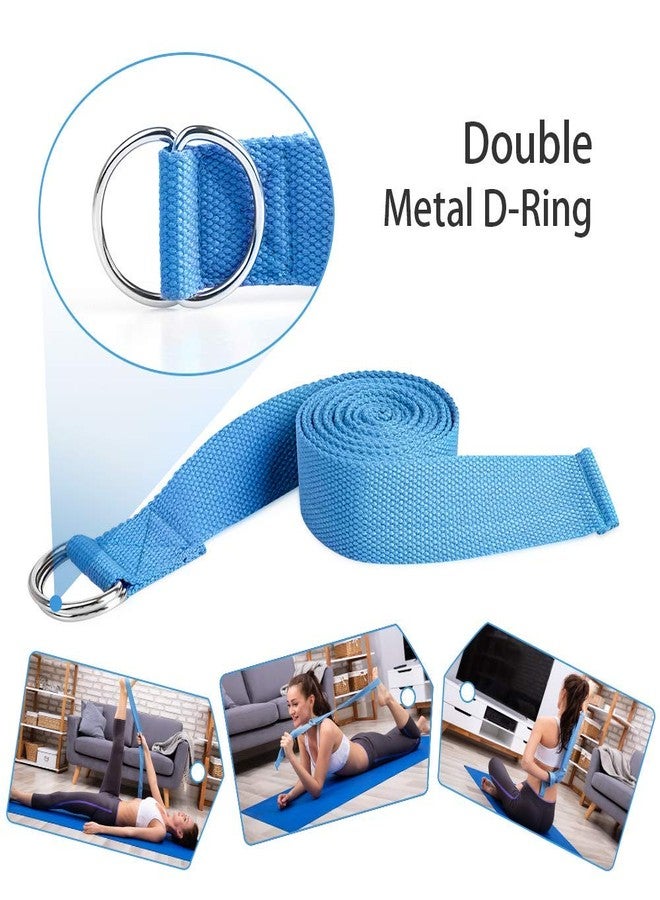 ARLTB Cork Yoga Blocks 2 Pack with Yoga Strap Set 9"x6"x4" - Image 4
