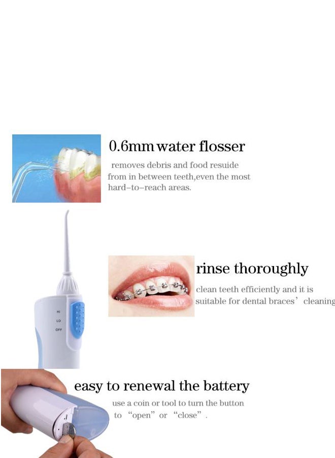 Portable Cordless Electric Oral Irrigator White / Blue 0.249kg - Image 2