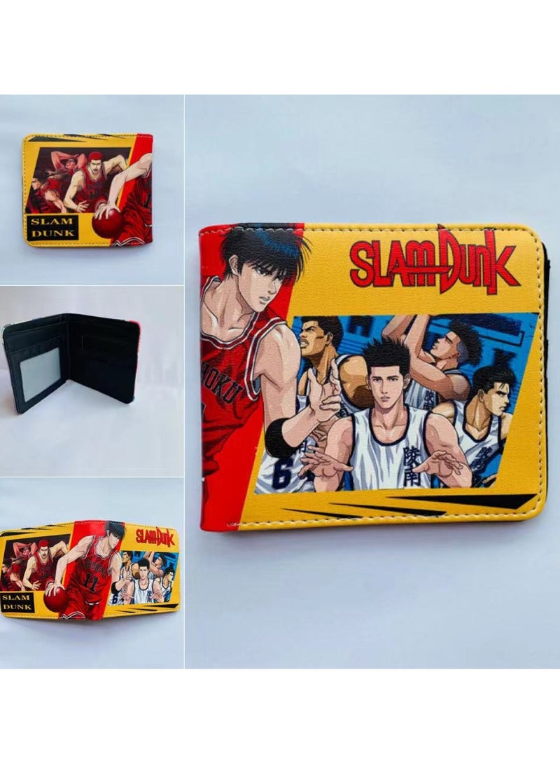 KUYING Slam Dunk, Student Card Bag, Leather Wallet 
