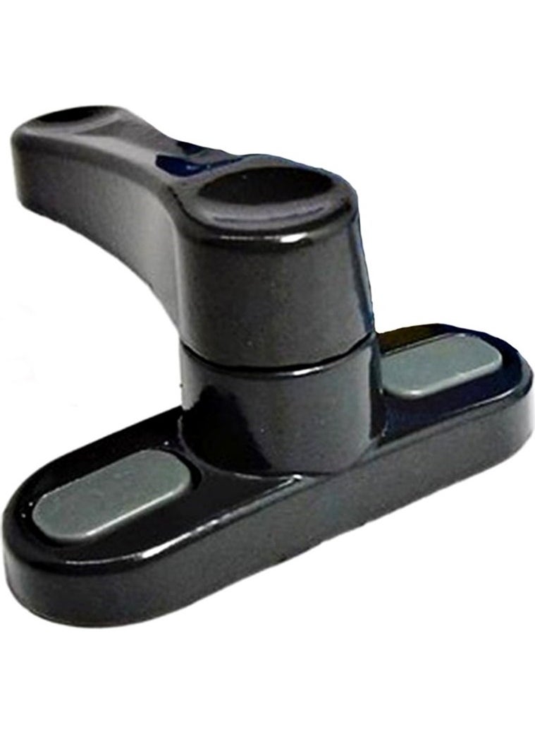 Eym - 10 Pieces PVC Door Window Child Safety Security Lock With Pull Metal Anthracite - Image 1