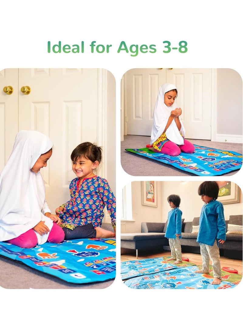 JAJEEK Islamic Electronic Smart Prayer Mat for Kids – Interactive, Educational Learning Tool in 10 Languages, 36 Active Keys, Fun & Engaging for Children, Ideal Gift During Ramadan – Teaches Islamic Prayers, Sayings, and Rituals  - Image 5
