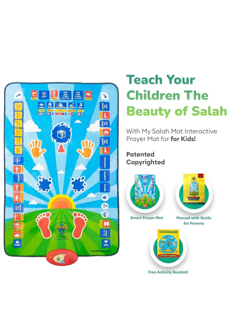 JAJEEK Islamic Electronic Smart Prayer Mat for Kids – Interactive, Educational Learning Tool in 10 Languages, 36 Active Keys, Fun & Engaging for Children, Ideal Gift During Ramadan – Teaches Islamic Prayers, Sayings, and Rituals  - Image 3