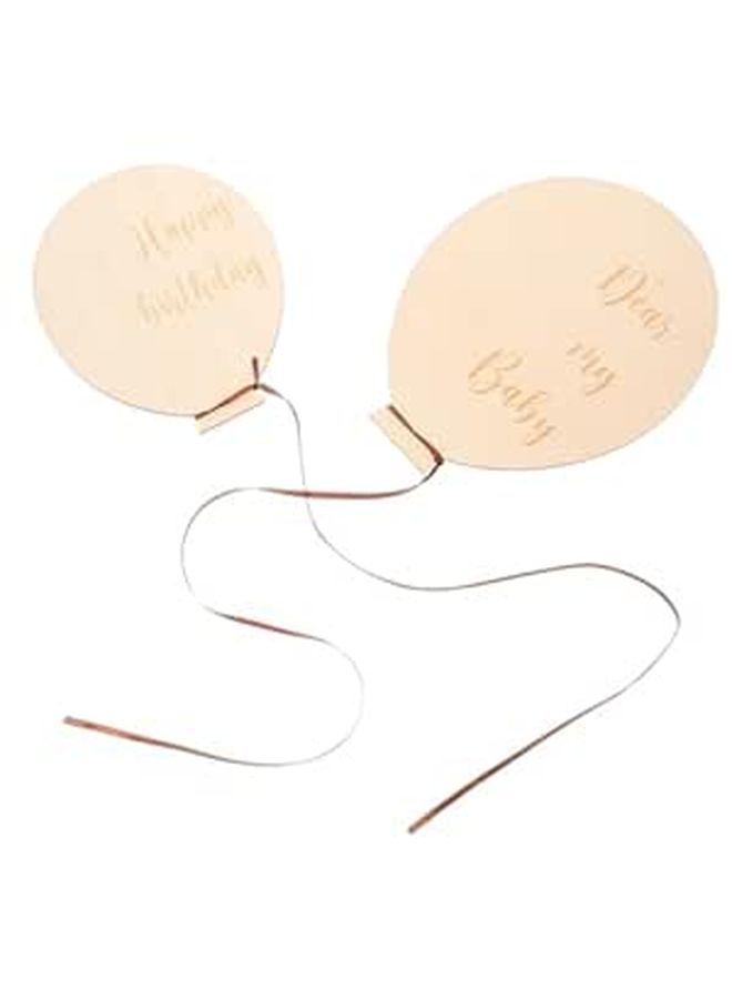 Wooden Growth Announcement Signs 2pcs For Newborn Photography Pregnancy Celebration - Image 1