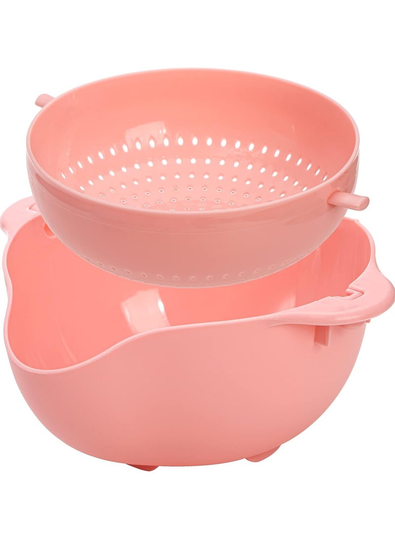 كيمايا مجموعة من 3 أطباق مكسرات وفستق - طبق تقديم مزدوج مع قاعدة لتخزين البذور والقشرة والفستق والكرز وفول الصويا والفواكه والحلوى (وردي، أزرق) - Image 5