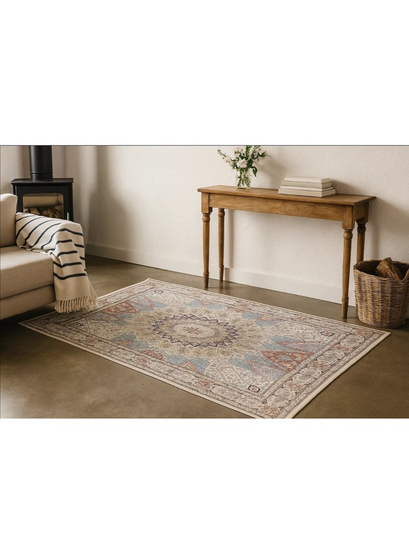 LINGWEI Vintage Area Rug – Non Slip Large Carpet for Living Room, Bedroom - Image 5