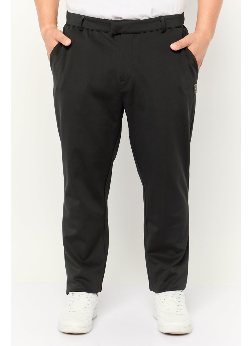 Scuderia Ferrari - Men Regular Fit Neoprene Brand Logo Pants, Black - Image 1