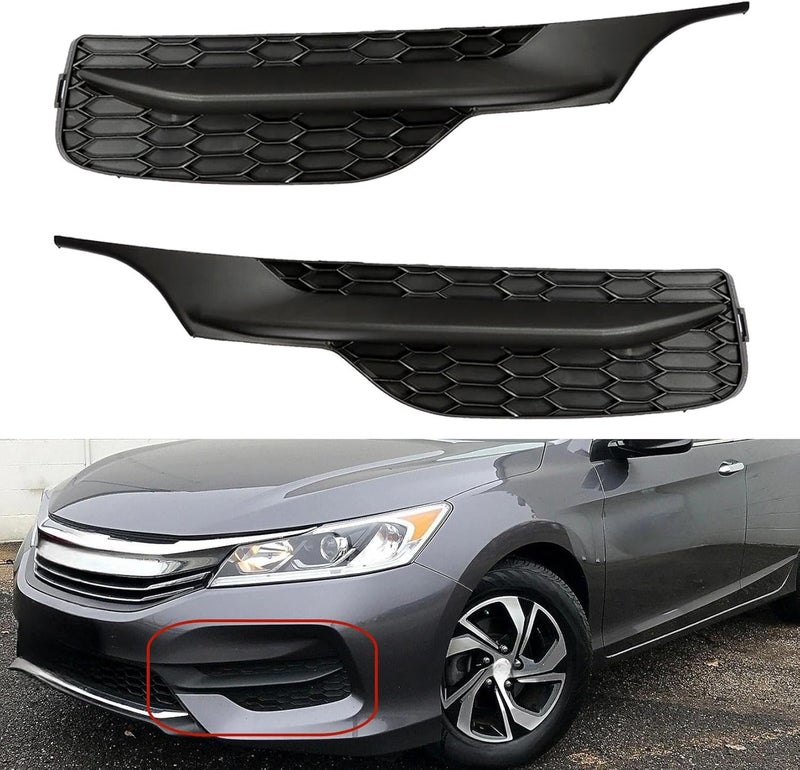 SEBLAFF Front Bumper Fog Light Cover for 2016-2017 Accord - Driver and Passenger Side - Image 1