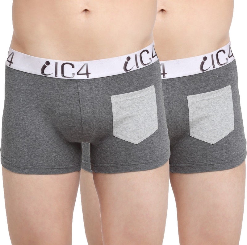 IC4 Store Grey Men's Pocket Trunks Pack of 2 - Image 1