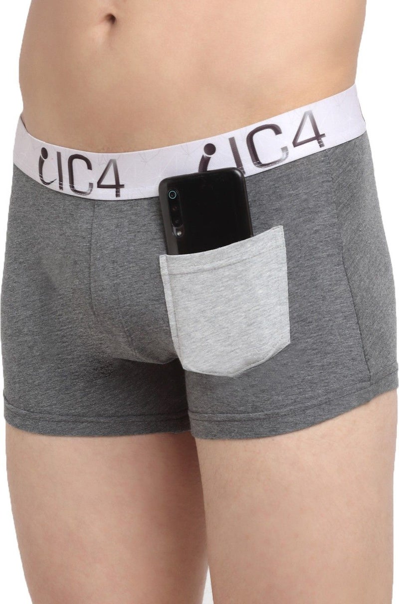 IC4 Store Grey Men's Pocket Trunks Pack of 2 - Image 3