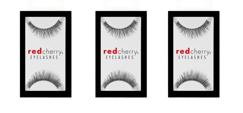 Red Cherry Eyelashes 747s Multipack 3 Pairs - Image 2