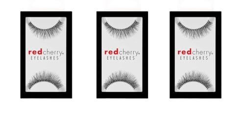 Red Cherry Eyelashes 747s Multipack 3 Pairs - Image 1