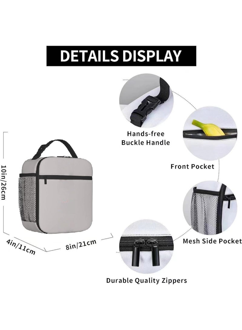 Minecraft elementary school meal bag, children's portable satchel, insulation bag, outdoor camping lunch box bag - Image 2