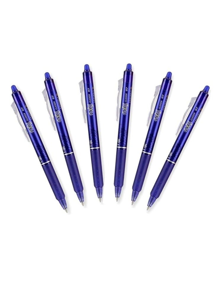 PILOT أقلام جيل قابلة للمسح من بايلوت فريكسون كليكر، نقطة رفيعة، حبر أزرق (6)