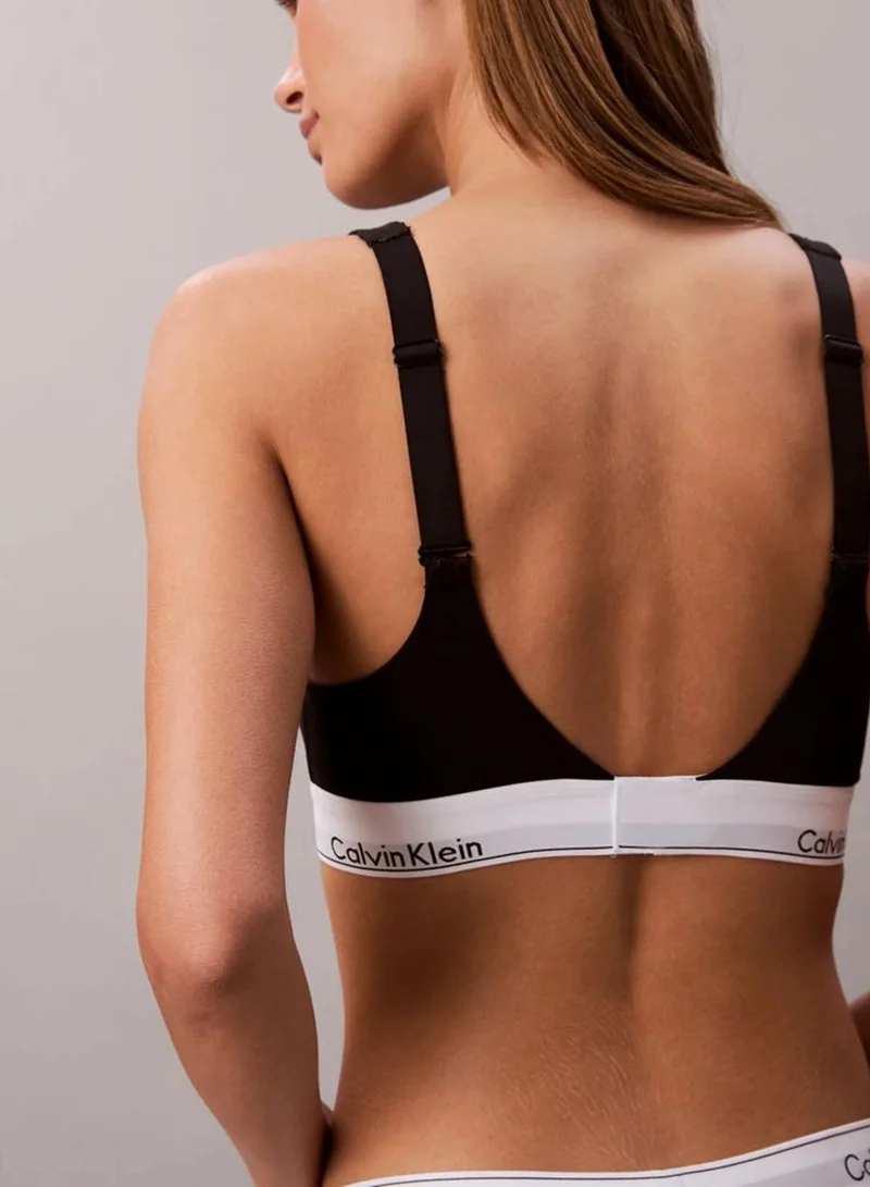 Calvin Klein Black Lift Bralette - Icon Cotton Modal for Women | Best Price UAE