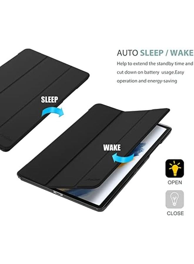 Procases Galaxy Tab A8 10.5 Inch Case With Screen Protector Slim Stand Hard Shell Protective Smart Cover For Samsung Tab A8 10.5 Inch Tablet 2022 Release Sm X200 X205 X207 Black - Image 4