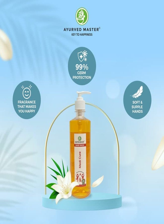 Ayurved Master Advanced Skincare Moisturizing Liquid Medicure Hand Wash Dispenser bottle, Fights 100+ Illness Causing Germs | 250ml+500ml - Image 3