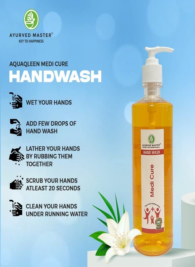 Ayurved Master Advanced Skincare Moisturizing Liquid Medicure Hand Wash Dispenser bottle, Fights 100+ Illness Causing Germs | 250ml+500ml - Image 4