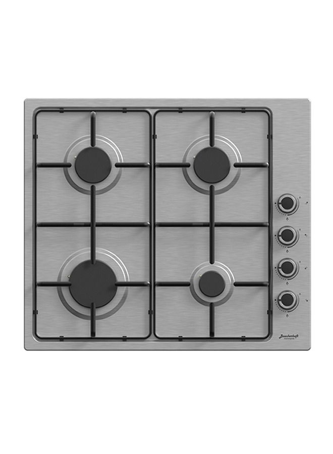 Baeckerhaft 60 cm Built in gas hob with 4 Burners, Sides Controls, enamel pan support, made in Turkey. - Image 1