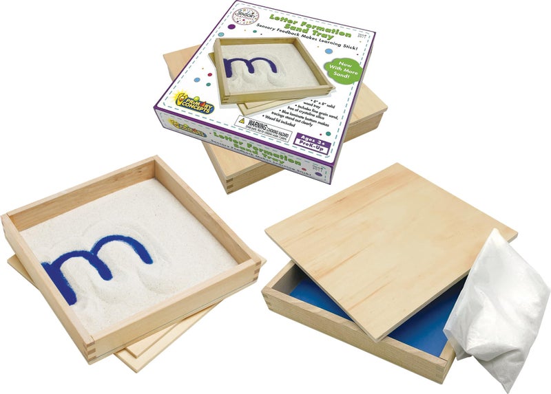 Teacher Created Resources Primary Concepts AA2012 Letter Formation Sand Trays (Set of 4) - Image 1