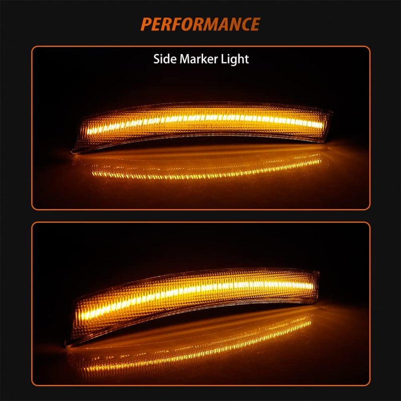 Adiil Amber Full LED Front Fender Side Marker Lights Assembly for 2002-2008 MINI Cooper - Image 5