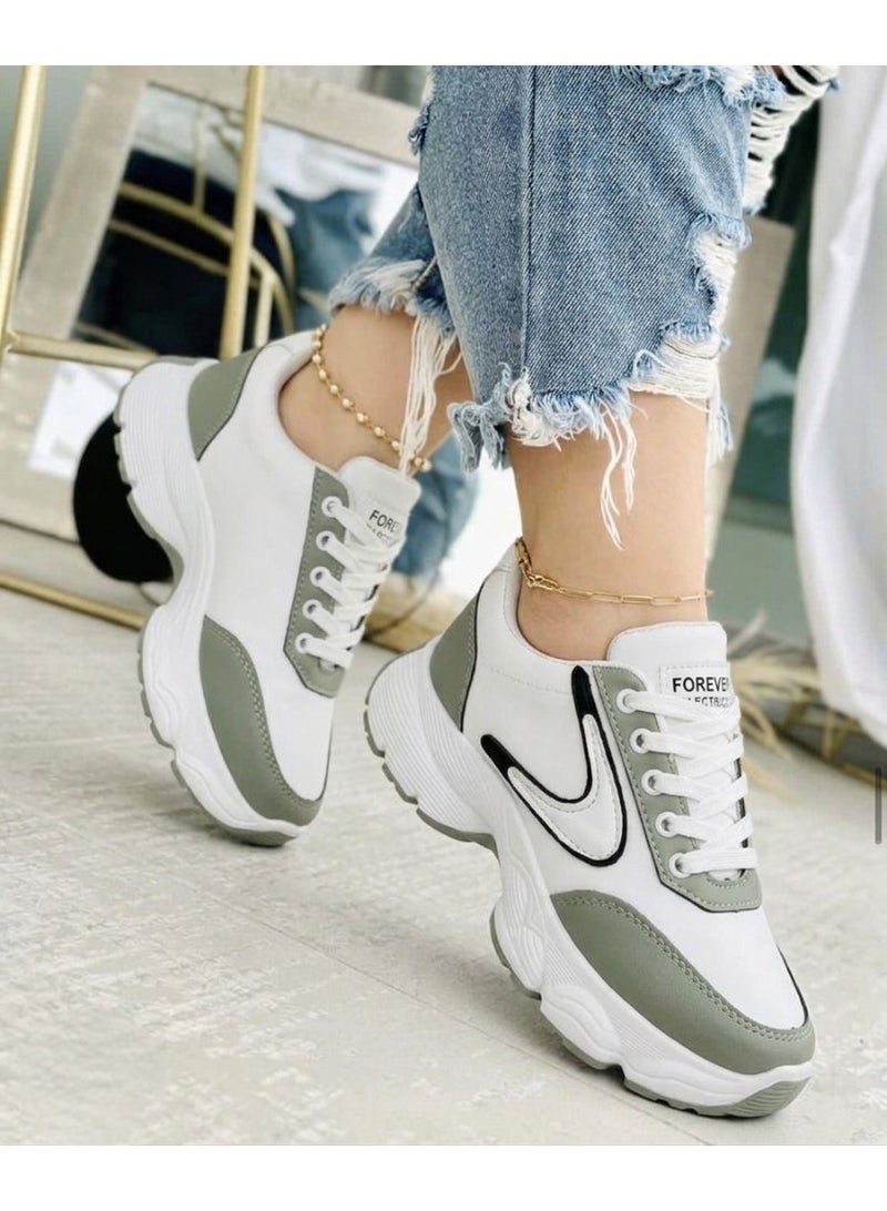 Vbranda A vibrant and stylish women's sneaker featuring a classic.L-22-GRAY - Image 1