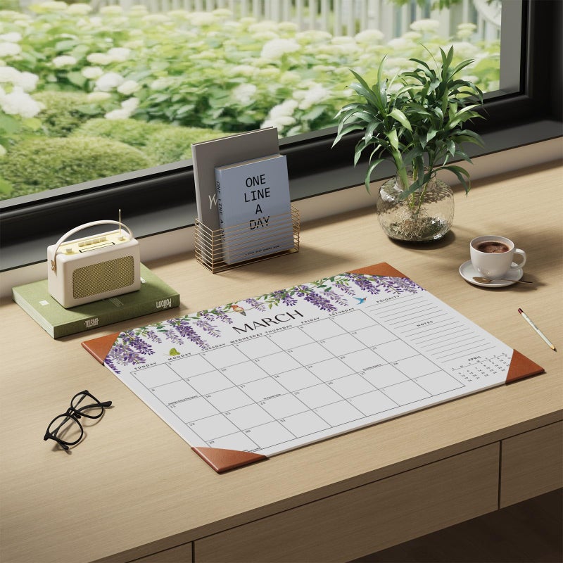Jotsome Large Desk Calendar 2026-2027 with Desktop Pad, 18 Months Desk Pad Calendar From Jan 2026 to Jun 2027 21''x16.5'', Desk Blotter Calendar for Home Office and School, Easy Planning, Gift for the Holidays - Image 2