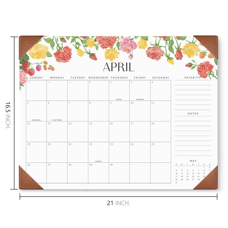 Jotsome Large Desk Calendar 2026-2027 with Desktop Pad, 18 Months Desk Pad Calendar From Jan 2026 to Jun 2027 21''x16.5'', Desk Blotter Calendar for Home Office and School, Easy Planning, Gift for the Holidays - Image 3