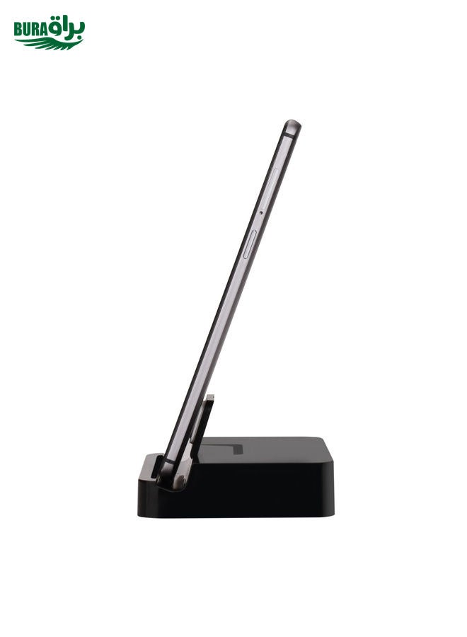 BURAQ 9138 6 in 1 USB-C / Type-C to 4K HDMI + 2 x USB 3.0 + Type-C + SD / TF Card Reader Multifunctional HUB Docking Station with Holder (Black)  - Image 4