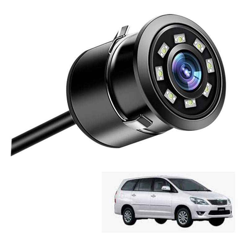 Asryd Car Rear Backup Camera, Rear View LED Night Vision Camera Waterproof 170 Degree Wide Angle, Black, Reverse Camera Parking Guide for Toyota Innova (1 LED Camera) - Image 4