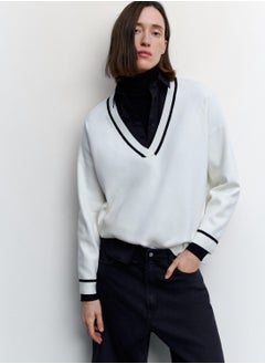 V-Neck Knitted Sweater