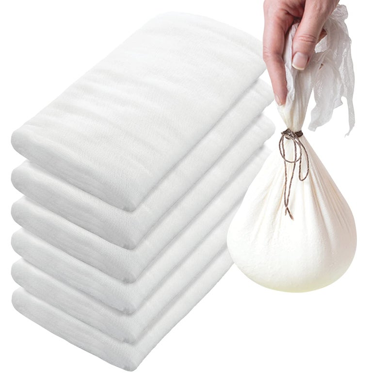 Lola Products Cheese Cloth 162 SQ Feet 100 Cotton Lint free for Poultry Wrapping Cooking Straining Cheese 6 Packs at 27 Sq Feet Each